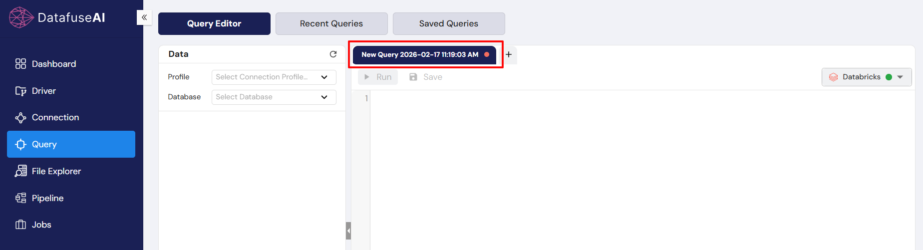 Navigate Query Editor